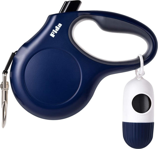 16ft Retractable Dog Leash with Dispenser and Poop Bags