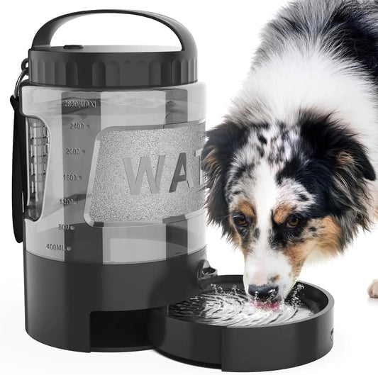 Dog Travel Water Bottle Portable Leak Proof Bowl Dispenser Large Dogs Hiking