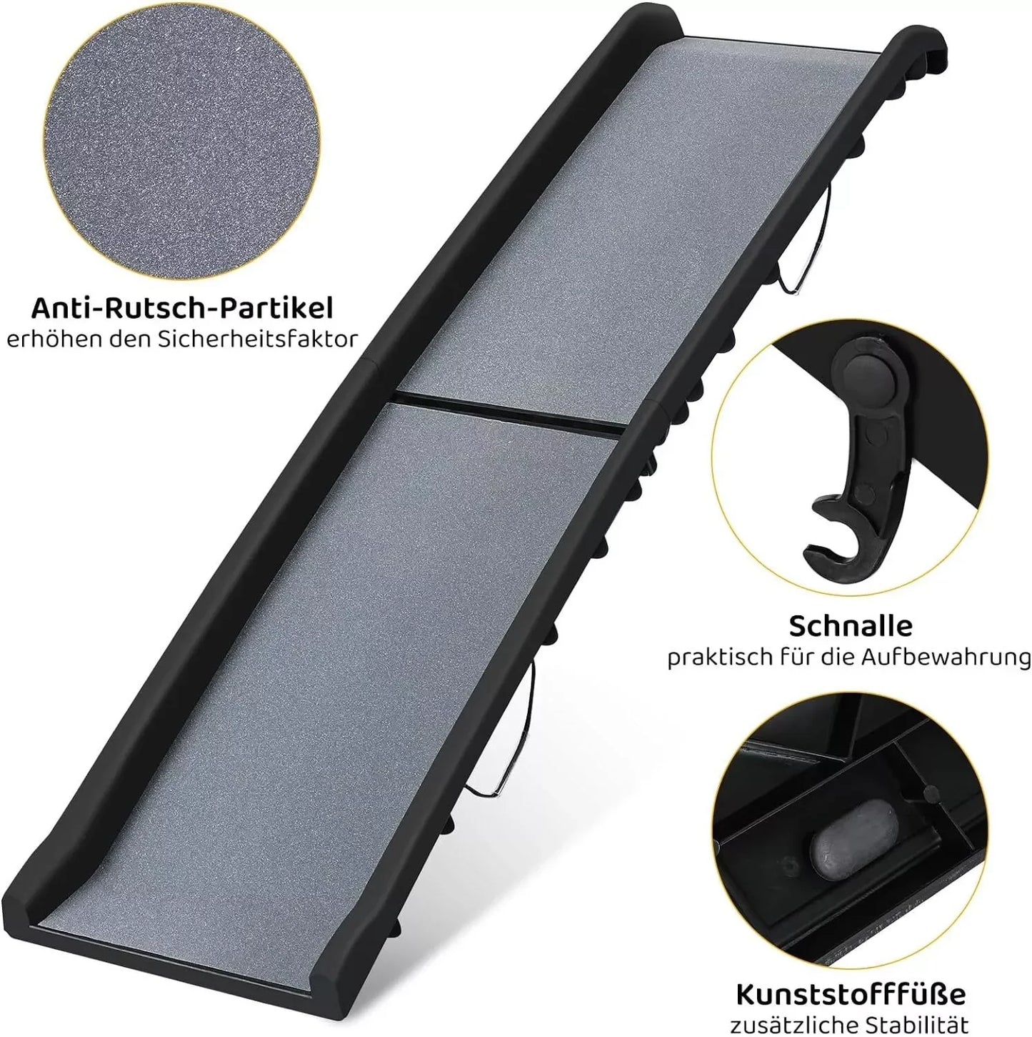 Folding Pet Ramp - 156cm Portable Car Ramp for Dogs