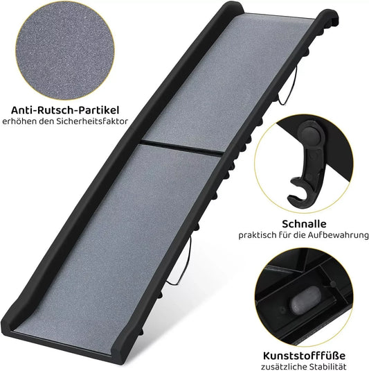 Folding Pet Ramp - 156cm Portable Car Ramp for Dogs