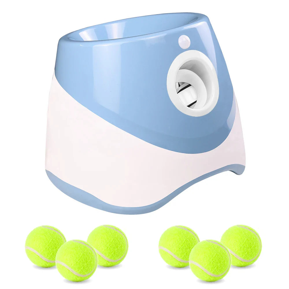 Automatic Dog Tennis Ball Launcher – Rechargeable Interactive Ball Throwing Machine for Small & Medium Dogs