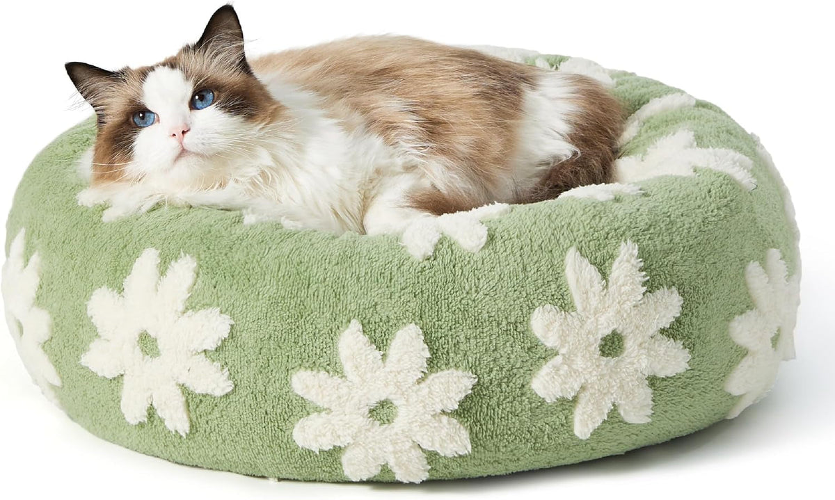 LE SURE Donut Dog Bed – 7 Sizes, 5 Patterns