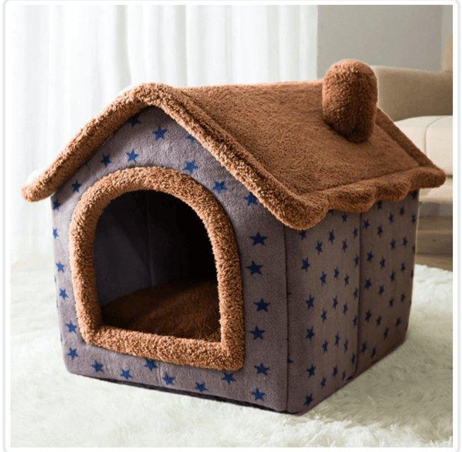 Cozyfold Pet House - Foldable Winter Cave Bed for Dogs & Cats