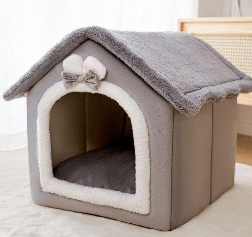 Cozyfold Pet House - Foldable Winter Cave Bed for Dogs & Cats
