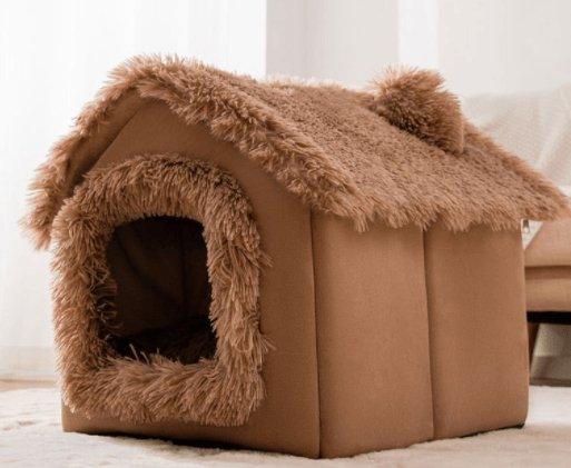 Cozyfold Pet House - Foldable Winter Cave Bed for Dogs & Cats