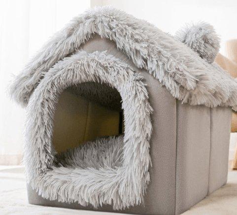 Cozyfold Pet House - Foldable Winter Cave Bed for Dogs & Cats