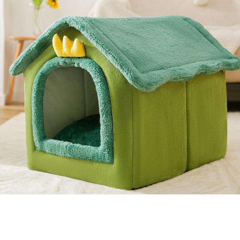 Cozyfold Pet House - Foldable Winter Cave Bed for Dogs & Cats