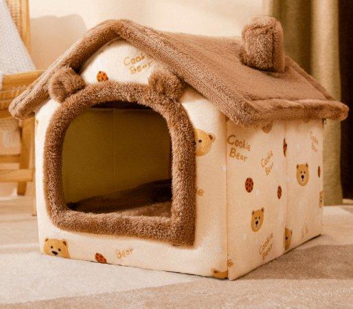 Cozyfold Pet House - Foldable Winter Cave Bed for Dogs & Cats